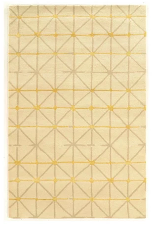 Light Off-White Geometric Loomed Area Rug 8’X11′ – Linon